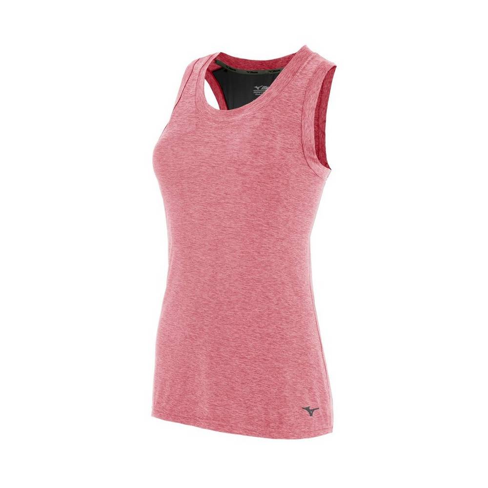 Mizuno Women's Alpha Running Tank Top Rose/Black (422030-ARD)